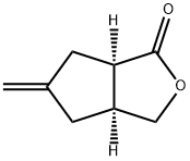 (3aS,6aR)-5-Methylenehexahydro-1H-cyclopenta[c]furan-1-one Struktur