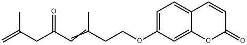 7-[(3,7-Dimethyl-5-oxo-3,7-octadienyl)oxy]-2H-1-benzopyran-2-one Struktur