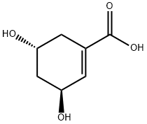 1-Cyclohexene-1-carboxylicacid,3,5-dihydroxy-,(3S,5R)-(9CI) Struktur