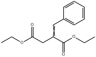 2-[1-PHENYL-METH-(E)-YLIDENE]-SUCCINIC ACID DIETHYL ESTER Struktur