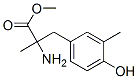 methyl 2-amino-3-(4-hydroxy-3-methyl-phenyl)-2-methyl-propanoate Struktur