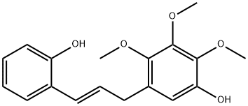 5-[(E)-3-(2-Hydroxyphenyl)-2-propenyl]-2,3,4-trimethoxyphenol Struktur