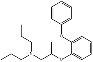 2-(2-Phenoxyphenoxy)-N,N-dipropyl-1-propanamine Struktur