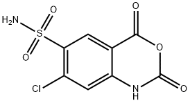 7-CHLORO-2,4-DIOXO-1,4-DIHYDRO-2H-BENZO[D][1,3]OXAZINE-6-SULFONAMIDE Struktur