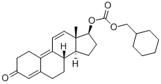 17β-[[(シクロヘキシルメトキシ)カルボニル]オキシ]エストラ-4,9,11-トリエン-3-オン