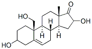 3,16,19-trihydroxy-5-androsten-17-one Struktur