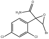 3-Bromo-2-(2,4-dichlorophenyl)oxirane-2-carboxamide Struktur