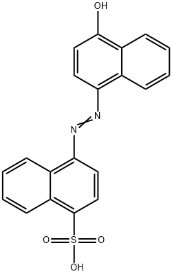 4-[(4-hydroxy-1-naphthyl)azo]naphthalenesulphonic acid Struktur