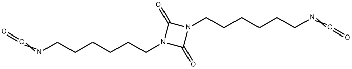 2,4-dioxo-1,3-diazetidine-1,3-bis(hexamethylene) diisocyanate Struktur