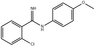 o-Chloro-N-(p-methoxyphenyl)benzamidine Struktur