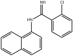 o-Chloro-N-(1-naphtyl)benzamidine Struktur