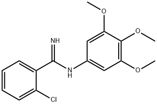 o-Chloro-N-(3,4,5-trimethoxyphenyl)benzamidine Struktur