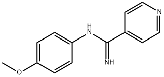 N-(p-Methoxyphenyl)isonicotinamidine Struktur