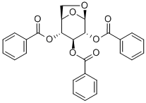 1,6-ANHYDRO-B-D-GLUCOSE 2,3,4-TRIBENZOAT E Struktur