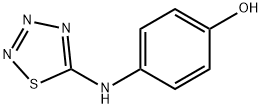 p-(1,2,3,4-thiatriazol-5-ylamino)phenol Struktur