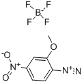 2-METHOXY-4-NITROBENZENEDIAZONIUM TETRAFLUOROBORATE Struktur