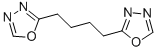 1,3,4-OXADIAZOLE, 2,2'-TETRAMETHYLENEBIS- Struktur