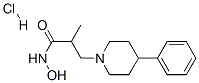 2-methyl-3-(4-phenylpiperidino)propionohydroxamic acid.HCl Struktur