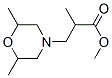 methyl alpha,2,6-trimethyl-4-morpholinepropionate  Struktur