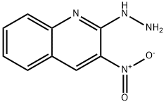 2-hydrazino-3-nitroquinoline Struktur