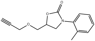 3-(2-Methylphenyl)-5-[(2-propynyloxy)methyl]-2-oxazolidinone Struktur