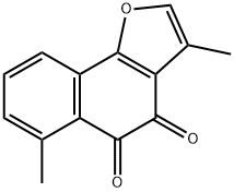 3,6-Dimethylnaphtho[1,2-b]furan-4,5-dione Struktur