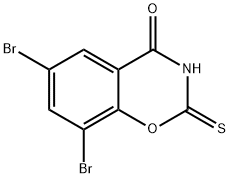 6,8-Dibromo-2-thio-2H-1,3-benzoxazine-2,4(3H)-dione Structure