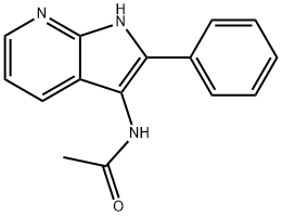 N-(2-Phenyl-1H-pyrrolo[2,3-b]pyridin-3-yl)acetamide Struktur