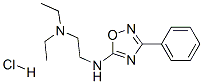 N,N-diethyl-N'-(3-phenyl-1,2,4-oxadiazol-5-yl)ethylenediamine monohydrochloride Struktur