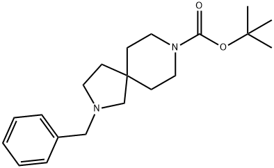 2-BENZYL-2,8-DIAZA-SPIRO[4.5]DECANE-8-CARBOXYLIC ACID TERT-BUTYL ESTER Struktur