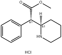 DL-erythro-Methylphenidate Hydrochloride Struktur