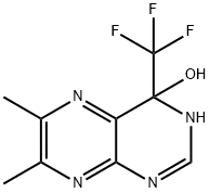 3,4-Dihydro-6,7-dimethyl-4-(trifluoromethyl)-4-pteridinol Struktur