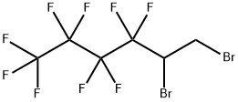 1,2-DIBROMO-3,3,4,4,5,5,6,6,6-NONAFLUOROHEXANE Struktur