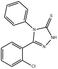 3H-1,2,4-Triazole-3-thione,5-(2-chlorophenyl)-2,4-dihydro-4-phenyl- Struktur