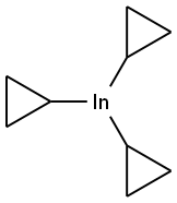 Triscyclopropylindium(III) Struktur