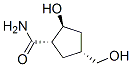 Cyclopentanecarboxamide, 2-hydroxy-4-(hydroxymethyl)-, (1alpha,2beta,4alpha)- (9CI) Struktur