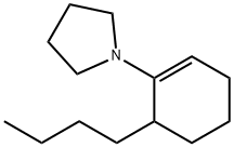 1-(6-Butyl-1-cyclohexen-1-yl)pyrrolidine Struktur