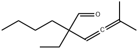 2-BUTYL-2-ETHYL-5-METHYL-3,4-HEXADIENAL Struktur