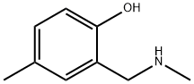 Phenol, 4-methyl-2-[(methylamino)methyl]- (9CI) Struktur