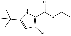 1H-Pyrrole-2-carboxylicacid,3-amino-5-(1,1-dimethylethyl)-,ethylester(9CI) Struktur