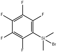 Dimethyl(pentafluorophenyl)silyl bromide Struktur