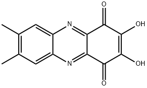 2,3-Dihydroxy-7,8-dimethylphenazine-1,4-dione Struktur