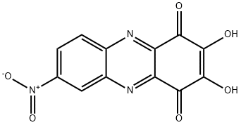 2,3-Dihydroxy-7-nitro-1,4-phenazinedione Struktur