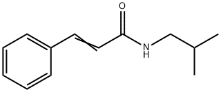 N-(2-methylpropyl)-3-phenyl-prop-2-enamide Struktur