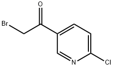 2-Bromo-1-(6-chloropyridin-3-yl)-ethanone Struktur