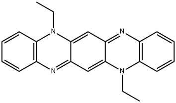 5,12-diethyl-5,12-dihydroquinoxalino[2,3-b]phenazine Struktur