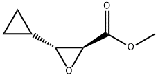 Oxiranecarboxylic acid, 3-cyclopropyl-, methyl ester, (2S,3R)- (9CI) Struktur