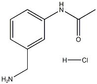 N-[3-(AMINOMETHYL)PHENYL]ACETAMIDEHYDROCHLORIDE
 Struktur