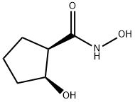 Cyclopentanecarboxamide, N,2-dihydroxy-, (1R,2S)- (9CI) Struktur