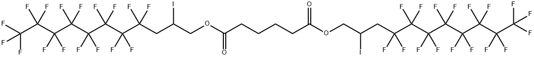 BIS[2-IODO-3-(PERFLUOROOCTYL)PROPYL]ADIPATE Struktur